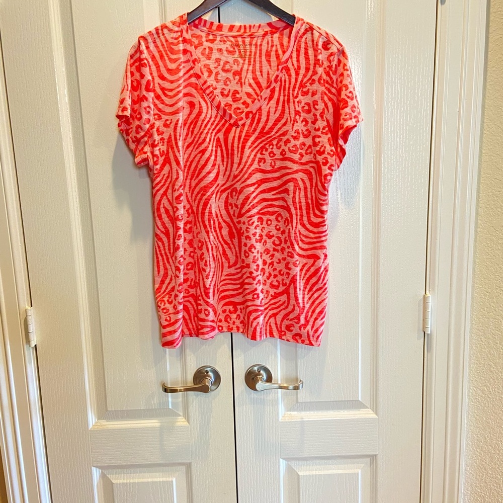 Chaus Sport Print Short Sleeve XXL